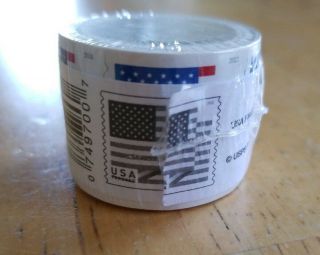 Usps Us Flag 2018 Forever Stamps - Roll Of 100