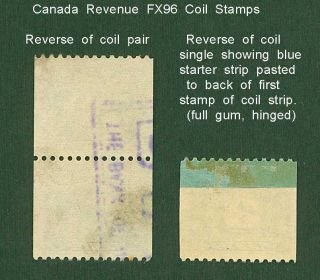 Canada Revenue Excise Tax Stamp Van Dam Fx96 Pair Plus Paste - Up Coil Starter
