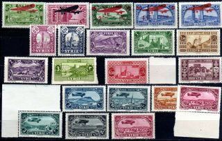 French Colonies: Syrie 1926 - 36 Mnh Unmounted Selection,  21 Stamps
