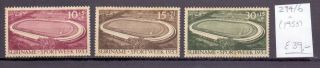 Suriname 1953.  Stamp.  Yt 294/296.  €39.  00