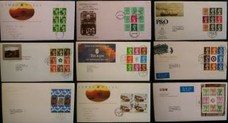 Gb Fdc 1978 - 2009 First Day Covers Booklet Pane Multiple Listing From.  99p