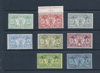 Hebrides: 1911 - 25 Sg18 - 28 (ex 6d & 1/ - Vals),  Sg48 Hinged.  Cv £120, .