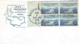 961 3c U.  S.  Canada Friendship,  House Of Farnam Cachet [d531856]
