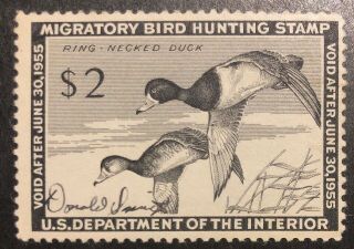 Tdstamps: Us Federal Duck Stamps Scott Rw21 Nh Og Signature Cv$85.  00
