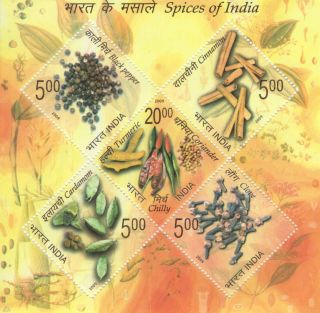India Modern 2009 Pms - 69 Spices Mini - Sheets X18 Pi Rs 1800