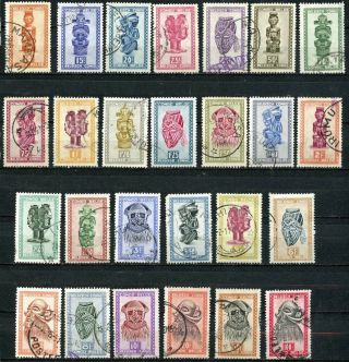 Belgium Congo 1947 - 1950,  Scott 231 - 256,  Hinged,  Complete Series