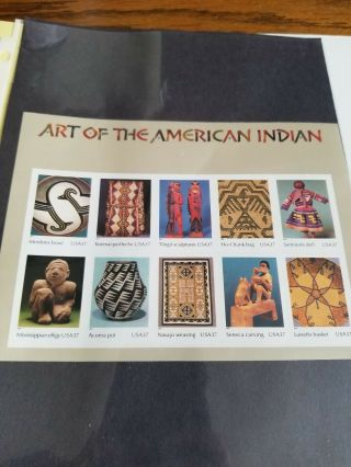 Us 2004 3873 Art Of The American Indian Sheet