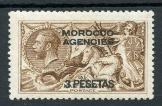 Morocco Agencies Spanish 1914 - 26 3p D.  L.  R.  Yellow - Brown Sg140a Fine Mm