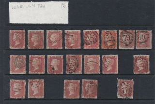Lot:31087 Gb Qv 1d Red Penny Star Selection Of Stock