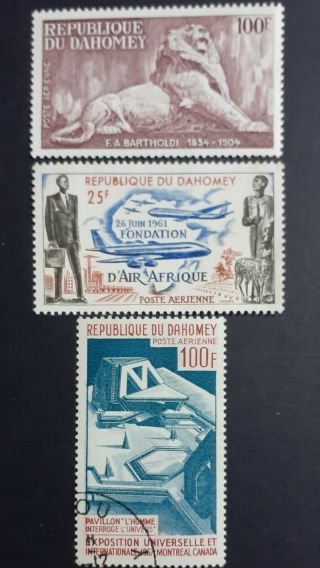 France/dahomey 2 Mnh & 1 Stamps As Per Photo.  Good Value.  Very