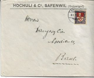 Switzerland 1922 Pro Juventute Childrens 15c On Cover To Basel Ref 155