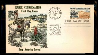 Mayfairstamps Us Fdc 1961 Range Conservation Overseas Mailers First Day Cover Ww