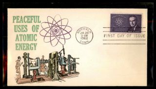 Mayfairstamps Us Fdc 1962 Atomic Energy Overseas Mailers First Day Cover Wwb3442