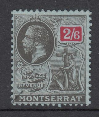 Montserrat 1916 - 22 Kgv 2/6d Sg 58 Cv £90