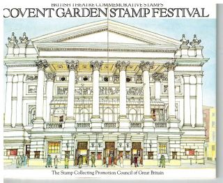 Covent Garden Stamp Festival 1982 Theatre Stamps Private Presentation Pack Pp