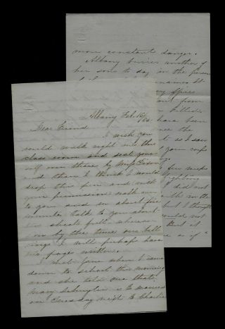 1865 Albany,  Ny Civil War Letter To Union Medical Surgeon - Good War Content