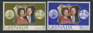 Grenada - 1972,  Royal Silver Wedding Set - M/m - Sg 530/1