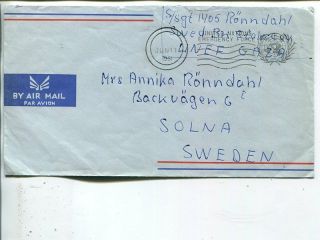 United Nations - Mail Cover From Swedish Un Forces In Gaza 1961