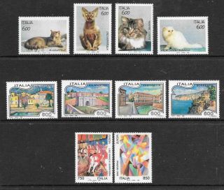 Italy - 3 X Mnh Sets - 1993 Issues.  Cat £14,