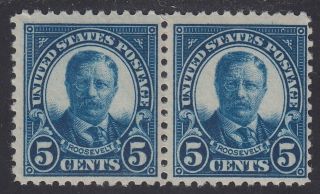 Tdstamps: Us Stamps Scott 557 5c Roosevelt Nh Og,  Pair