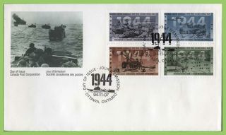 Canada 1994 50th Anniversary Of Second World War 6th Series First Day Cover