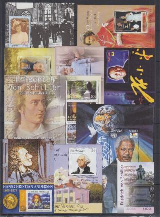 A693.  Ghana - Mnh - 10 Different Pcs - Famous People - Various People