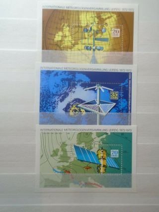 Meteorologen 3 Sheets Vf Mnh Ddr Gdr East Germany Deutschland 245.  15 0.  99$