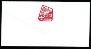 1983 Souvenir Cover 15th World Scout Jamboree Mondial Alberta Canada to US 2