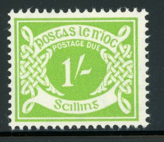 Ireland Mnh Postage Due Selections: Scott J14 1sh Yellow Green Wmk262 Cv$25,