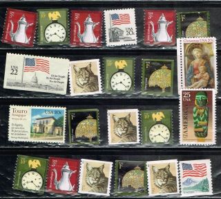(13 - 185) 20,  Assorted Uncancelled Us Postage Stamps