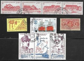 St.  Pierre Et Miquelon.  10 Fine Stamps In Great.