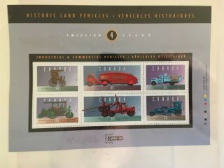 Canada Postage Stamps Historical Land Vehicles 4 - Industrial & Commercial Mnh