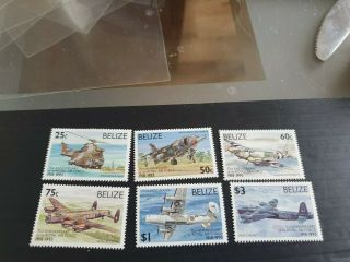 Belize 1993 Sg 1138 - 1143 75th Anniv Of Royal Air Force Mnh