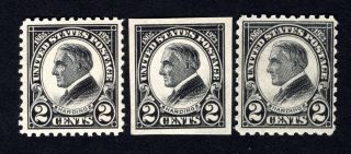 Usa 1923 Set Of Stamps Scott 610 - 612 Mnh/mh Cv=25$