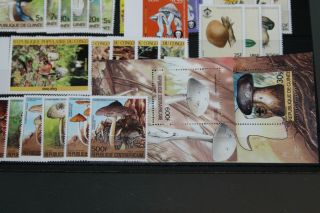 THEMATICS - FUNGI - SELECTION IN STOCKCARD (MOSTLY MNH) 4