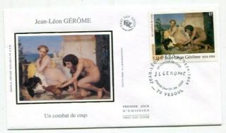 D276273 Paintings Nudes Jean - Léon Gérôme Un Combat De Coqs France Fdc