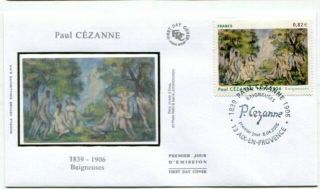 D276272 Paintings Nudes Paul Cézanne Bathers France Fdc