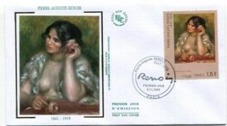 D276256 Paintings Nudes Pierre Auguste Renoir Gabrielle à La Rose France Fdc