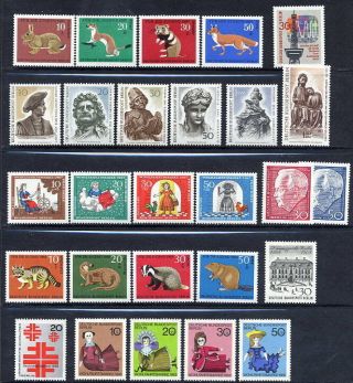 Berlin (west) 1967 - 68 Issues Complete Mnh /