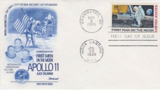 Stamps Usa 1969 Apollo 11 Moonlanding First Day Cover Postal History