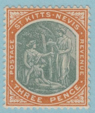 St Kitts & Nevis 5 Sg 5 Hinged Og No Faults Extra Fine