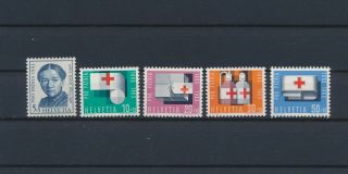 Lk70959 Switzerland 1963 Pro Patria Red Cross Fine Lot Mnh