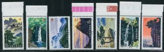 China 1981 Lushan Mountains Mnh Og Xf Complete Set With Margins Tab Inscription