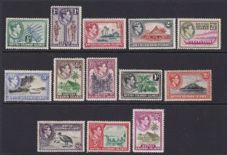 British Solomon Islands.  1939 - 42.  Sg 60 - 72,  1/2d To 10/ -.  Mounted.