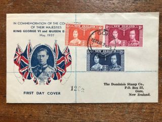 Zealand 1937 Coronation First Day Cover - Ref266
