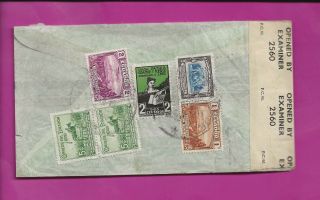 Ecuador 1940s Airmail Cover Censored