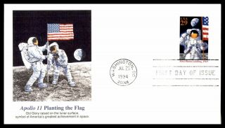 Mayfairstamps Us Fdc 1994 Apollo 11 Planting Flag First Day Cover Wwb26217