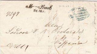 Austria 1847 Letter Canc.  Mezzolombardo To Bassano
