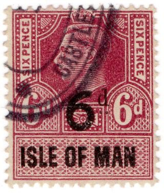 (i.  B) George Vi Revenue : Isle Of Man 6d