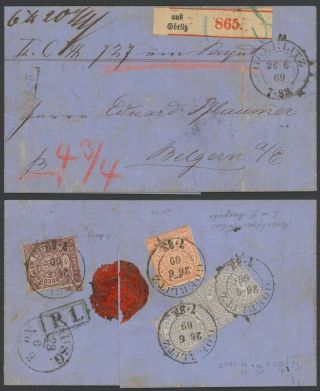 Germany North German Conf.  1869 - Registered Cover Goerlitz 35140/4
